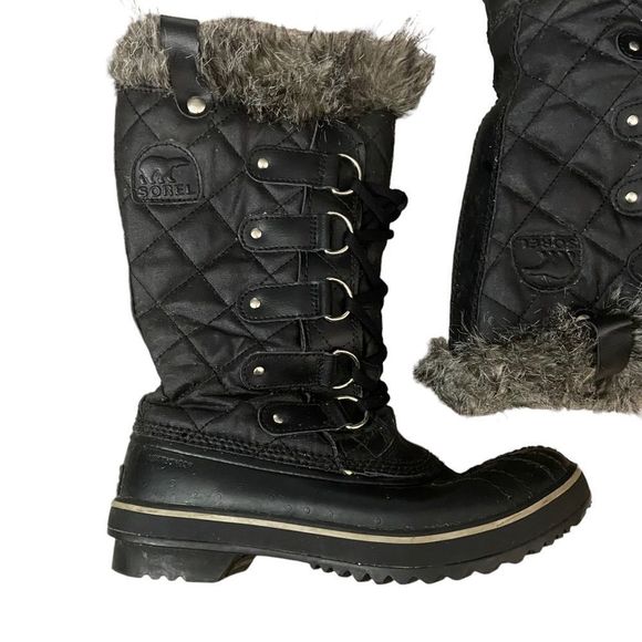 Sorel Tofino LL 1846-011 Black Snow Boots Sz 6 - Picture 4 of 9